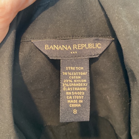 Banana Republic Black Button-Up Dress - Picture 3 of 6
